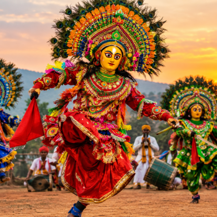 Purulia Chhau is particularly associated with the Purulia region of West Bengal. Over generations, dancers, musicians, and mask-makers developed the unique artistic traditions that make this dance form different from other styles of Chhau.